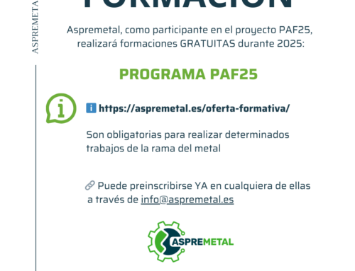 CURSOS GRATUITOS PROGRAMA FORMATIVO ASPREMETAL 2025