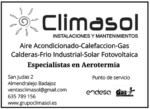 Instalador autorizado de aire acondicionado y calefacción en Extremadura Climasol