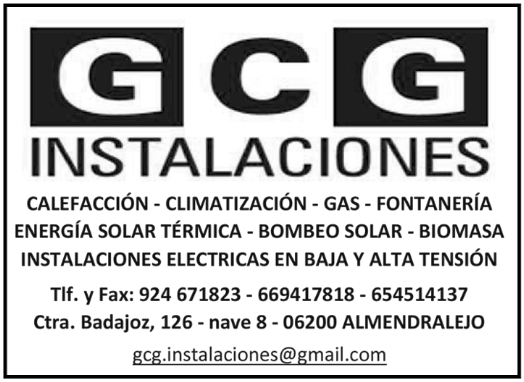 Instalador autorizado de aire acondicionado y calefacción en Extremadura GCG Instalaciones 