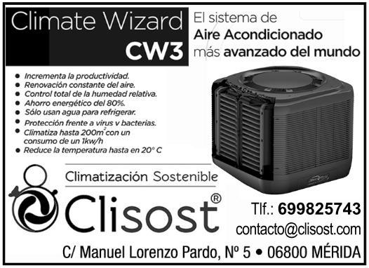 Instalador autorizado de aire acondicionado y calefacción en Extremadura Clima Wizard CW3 CLISOT