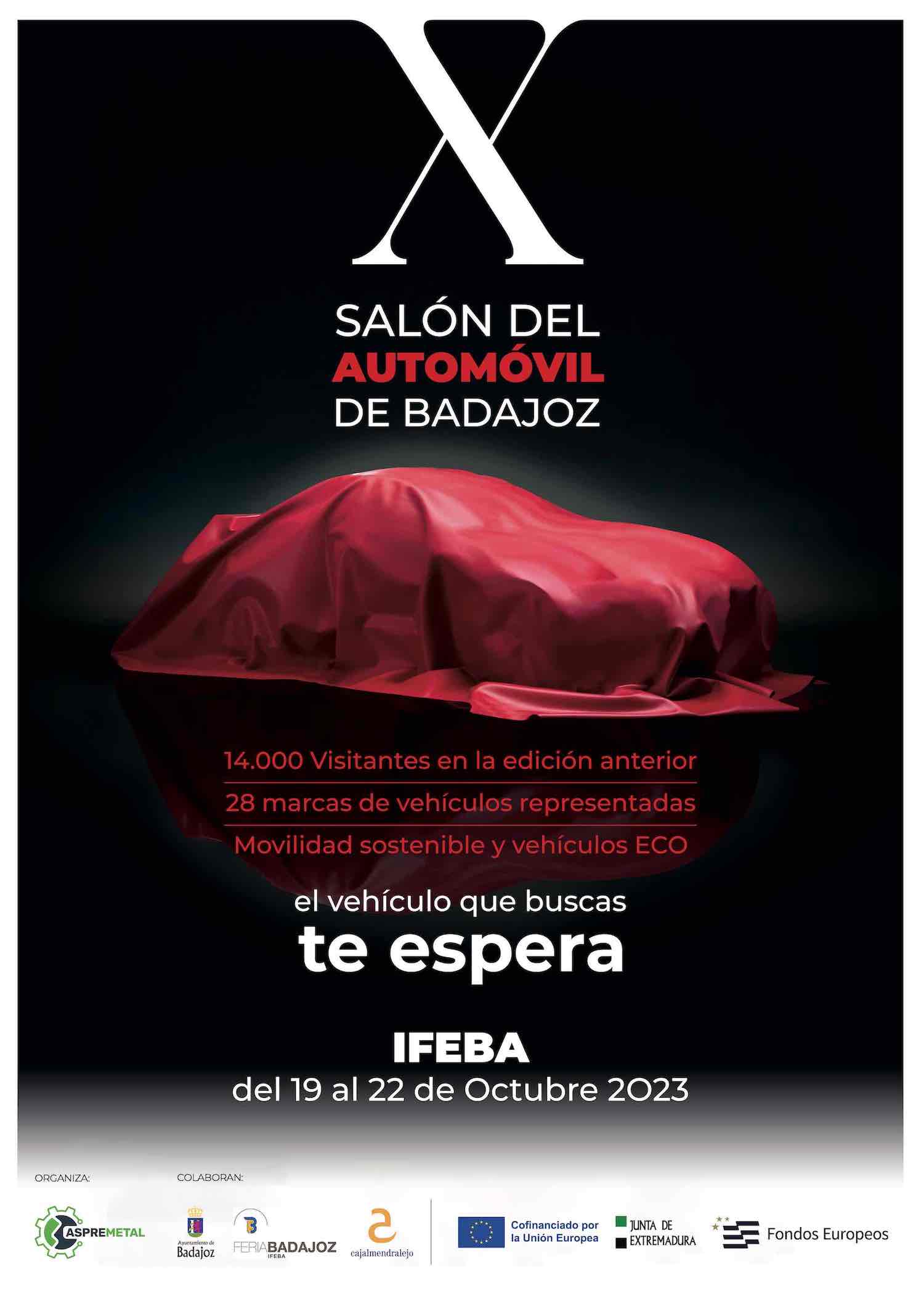 Cartel promocional X Salón del Automóvil de Badajoz